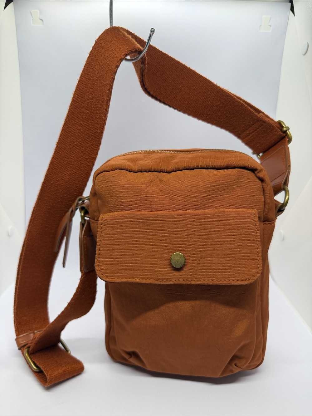 Universal Thread Rust Orange Compact Messenger Crossbody